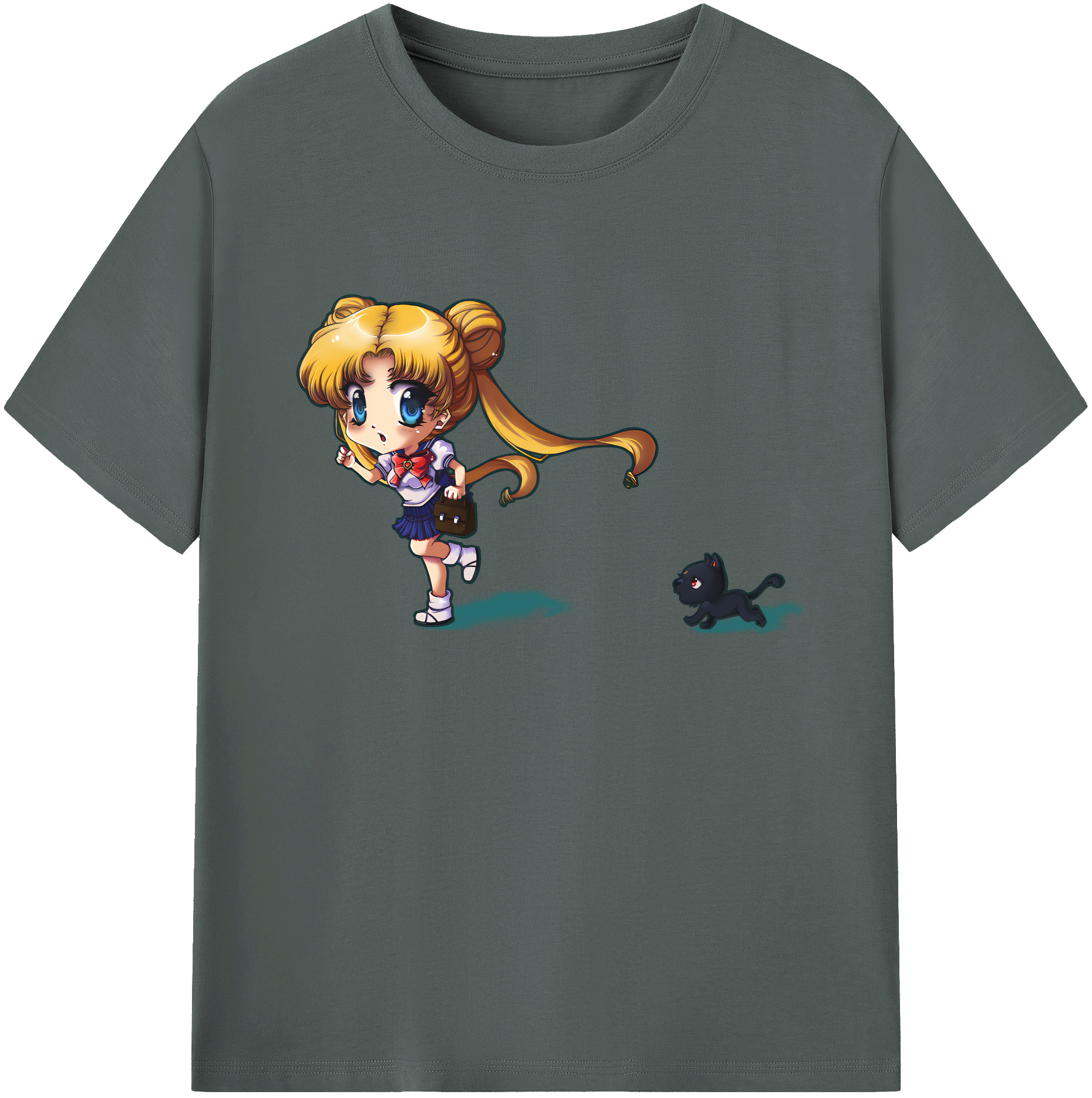 （画像用） 美少女戦士セーラームーン 愛野 美奈子 あいの みなこ Sailor Moon Aino Minako 綿100％ メンズ半袖Tシャツ｜肌触りやわらか＆通気性